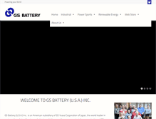 Tablet Screenshot of gsbattery.com